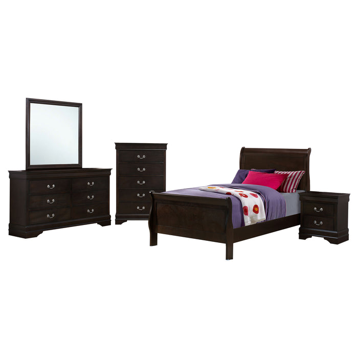 Louis Philippe 4 & 5 Piece Bedroom Sets Twin & Queen - Visions in Furniture (La Mirada, CA)