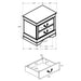 Louis Philippe 4 & 5 Piece Bedroom Sets Twin & Queen - Visions in Furniture (La Mirada, CA)