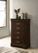 Louis Philippe Chest Brown - Visions in Furniture (La Mirada, CA)