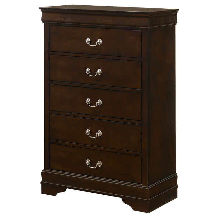Louis Philippe Chest Brown - Visions in Furniture (La Mirada, CA)