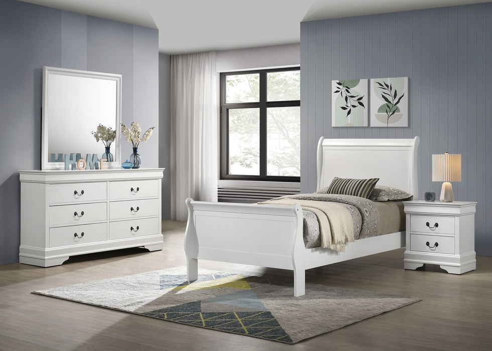 Louis Philippe 4 & 5 Piece Bedroom Sets Twin & Queen - Visions in Furniture (La Mirada, CA)