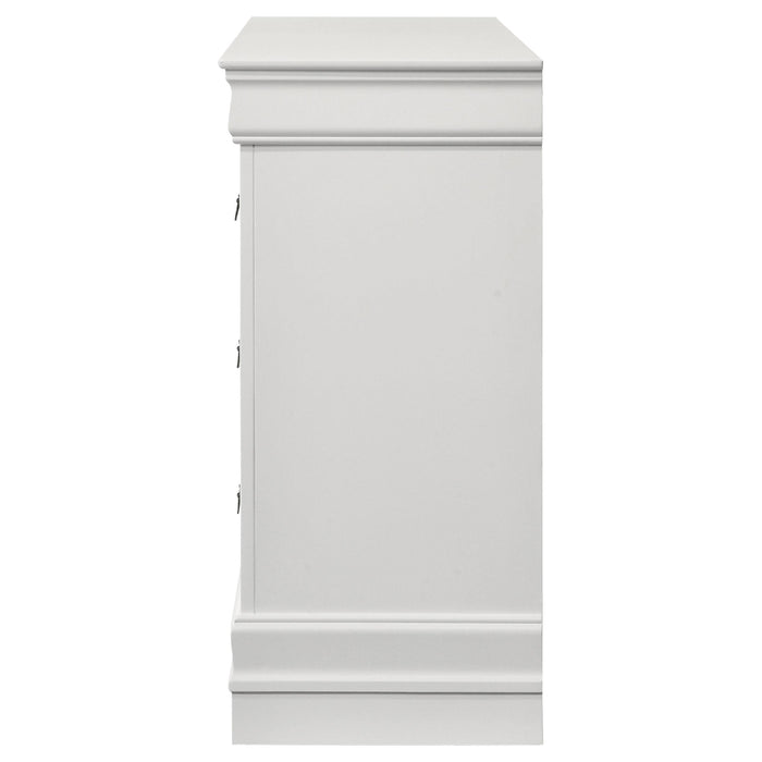 Louis Philippe 6-drawer Dresser White - Visions in Furniture (La Mirada, CA)