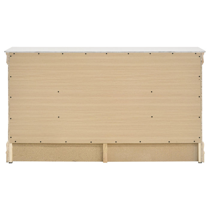 Louis Philippe 6-drawer Dresser White - Visions in Furniture (La Mirada, CA)