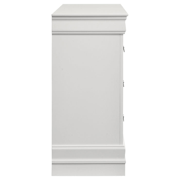 Louis Philippe 6-drawer Dresser White - Visions in Furniture (La Mirada, CA)