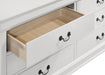 Louis Philippe 6-drawer Dresser White - Visions in Furniture (La Mirada, CA)