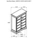 Louis Philippe 5-drawer Bedroom Chest White - Visions in Furniture (La Mirada, CA)