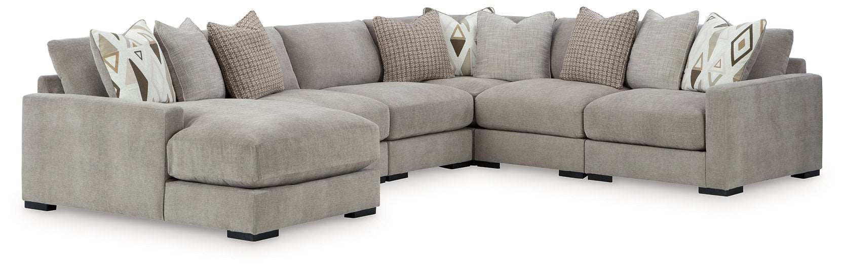 Aslan Court Sectional with Chaise - Visions in Furniture (La Mirada, CA)