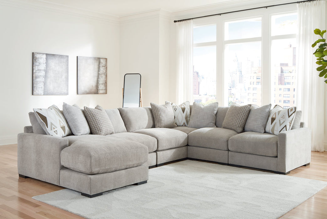 Aslan Court Sectional with Chaise - Visions in Furniture (La Mirada, CA)