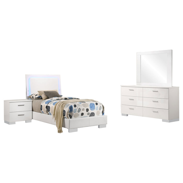 Felicity Bedroom Set White - Visions in Furniture (La Mirada, CA)