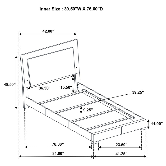 Felicity Bedroom Set White - Visions in Furniture (La Mirada, CA)