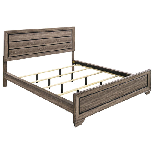Kauffman California King, E.king, & Queen Panel Bed Washed Taupe - Visions in Furniture (La Mirada, CA)