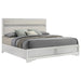 Miranda California King, E.King, Queen, Full, & Twin Bed Black & White - Visions in Furniture (La Mirada, CA)