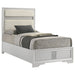 Miranda California King, E.King, Queen, Full, & Twin Bed Black & White - Visions in Furniture (La Mirada, CA)