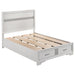 Miranda Full & Twin Storage Bed White - Visions in Furniture (La Mirada, CA)