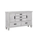 Franco 5-drawer Dresser Antique White - Visions in Furniture (La Mirada, CA)