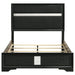 Miranda California King, E.King, Queen, Full, & Twin Bed Black & White - Visions in Furniture (La Mirada, CA)