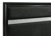 Miranda California King, E.King, Queen, Full, & Twin Bed Black & White - Visions in Furniture (La Mirada, CA)