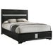 Miranda California King, E.King, Queen, Full, & Twin Bed Black & White - Visions in Furniture (La Mirada, CA)