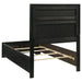 Miranda California King, E.King, Queen, Full, & Twin Bed Black & White - Visions in Furniture (La Mirada, CA)