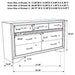 Miranda Bedroom Set with Storage - Visions in Furniture (La Mirada, CA)