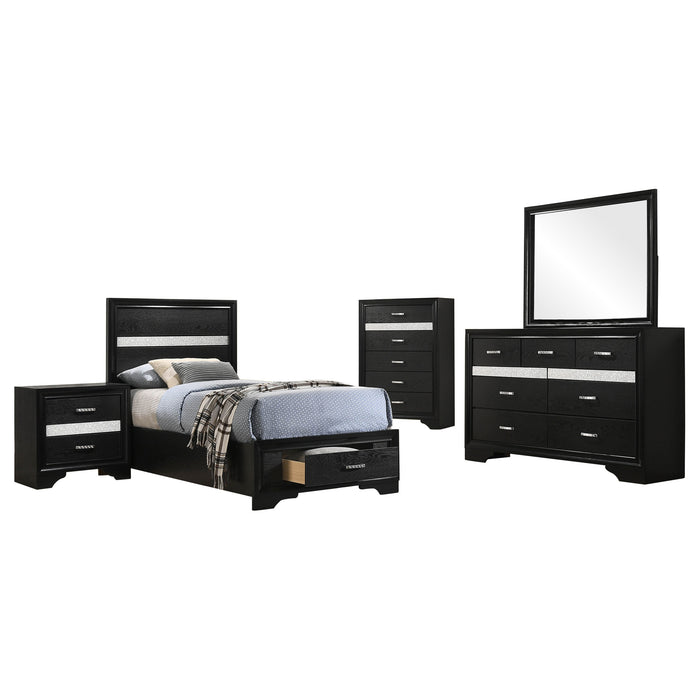 Miranda Bedroom Sets Black - Visions in Furniture (La Mirada, CA)