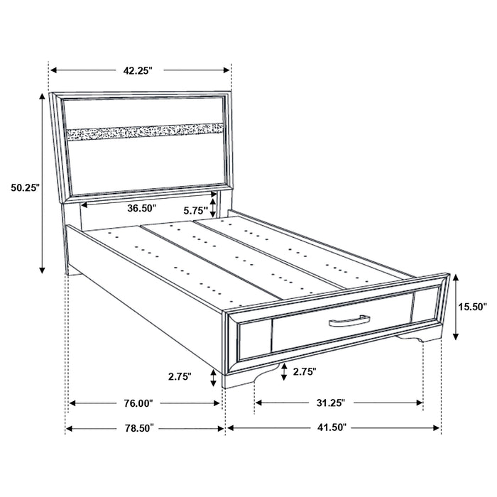 Miranda Bedroom Sets Black - Visions in Furniture (La Mirada, CA)
