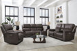 Parker Living Easton - Steamboat Brown Zero Gravity Power Reclining Tilt Console Loveseat P3