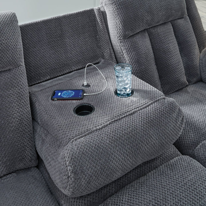 Observation Power Reclining Sofa with Drop Down Table - Visions in Furniture (La Mirada, CA)