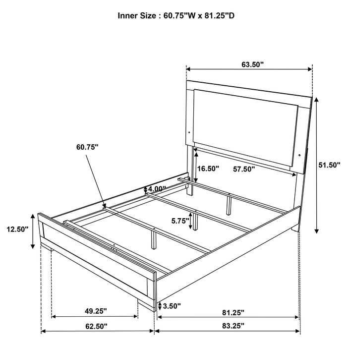 Hyland Queen Bed - Visions in Furniture (La Mirada, CA)