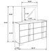 Hyland Dresser With Mirror - Visions in Furniture (La Mirada, CA)
