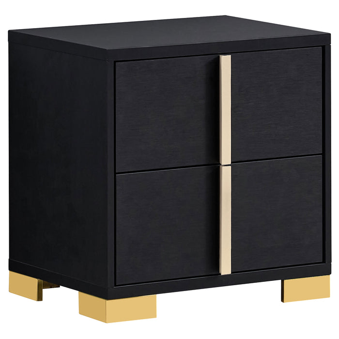 Marceline Bedroom Sets White & Black 4 & 5 Piece - Visions in Furniture (La Mirada, CA)