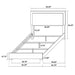 Marceline Bedroom Sets White & Black 4 & 5 Piece - Visions in Furniture (La Mirada, CA)