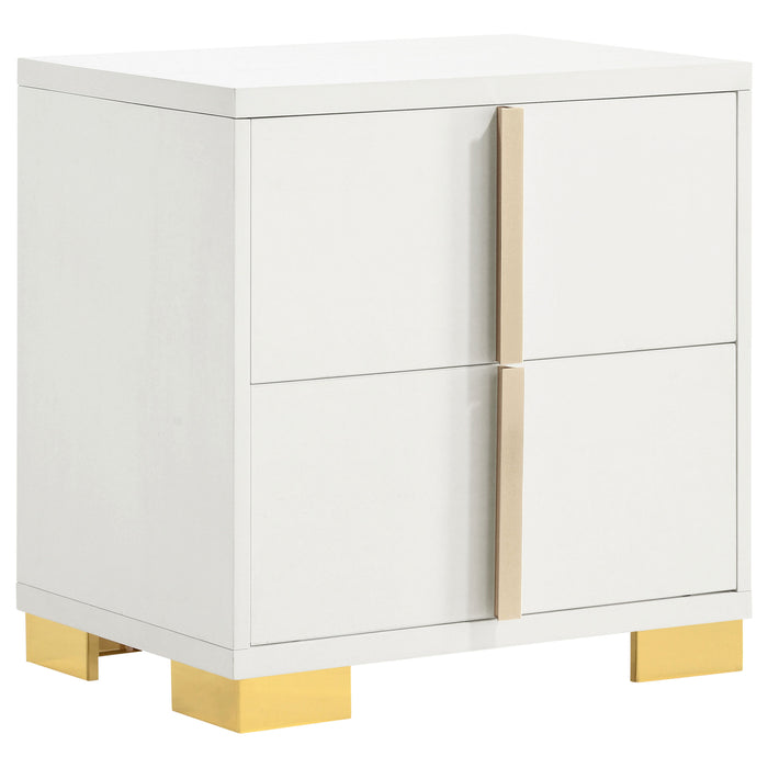 Marceline Bedroom Sets White & Black 4 & 5 Piece - Visions in Furniture (La Mirada, CA)