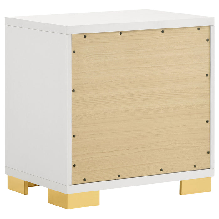 Marceline Bedroom Sets White & Black 4 & 5 Piece - Visions in Furniture (La Mirada, CA)