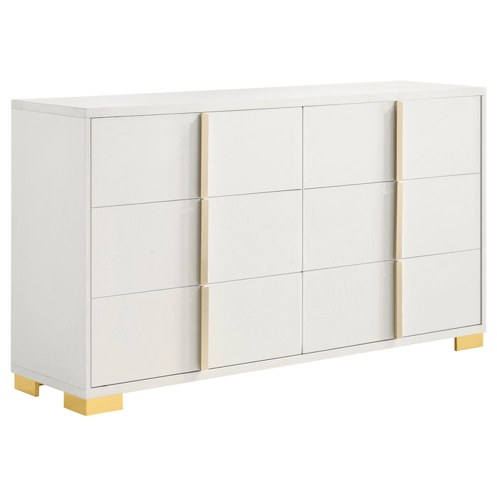 Marceline Bedroom Sets White & Black 4 & 5 Piece - Visions in Furniture (La Mirada, CA)