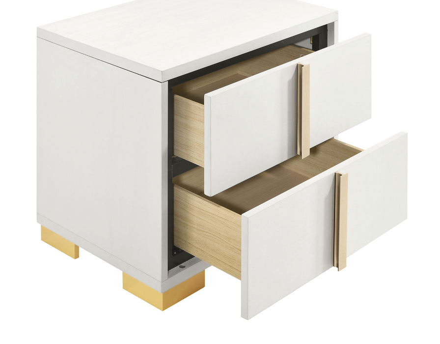 Marceline Bedroom Sets White & Black 4 & 5 Piece - Visions in Furniture (La Mirada, CA)