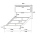 Marceline Bedroom Sets White & Black 4 & 5 Piece - Visions in Furniture (La Mirada, CA)
