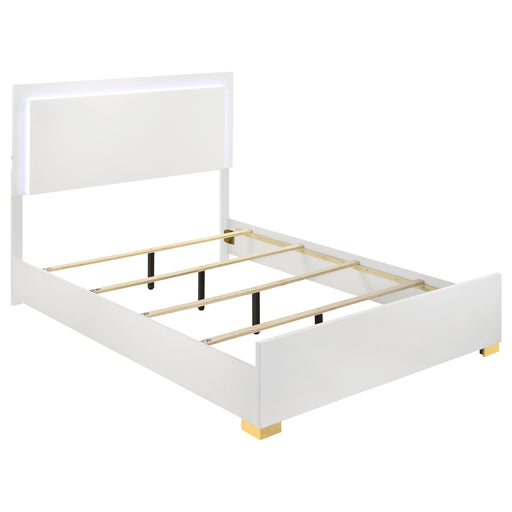 Marceline Beds White & Black Eastren King, Full, Twin, & Queen - Visions in Furniture (La Mirada, CA)