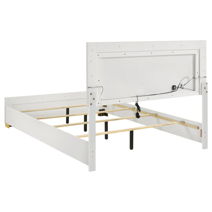 Marceline Beds White & Black Eastren King, Full, Twin, & Queen - Visions in Furniture (La Mirada, CA)
