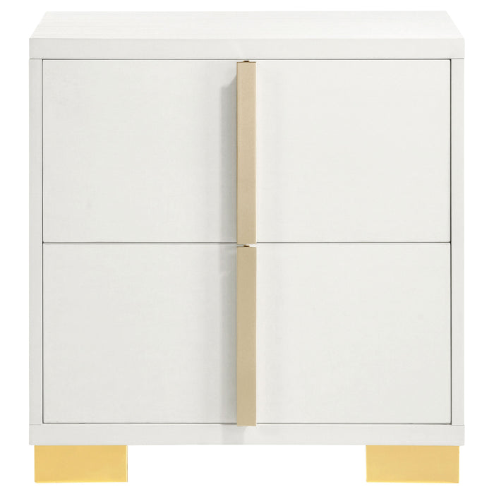 Marceline Bedroom Sets White & Black 4 & 5 Piece - Visions in Furniture (La Mirada, CA)