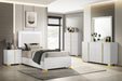 Marceline Bedroom Sets White & Black 4 & 5 Piece - Visions in Furniture (La Mirada, CA)