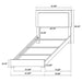 Marceline Beds White & Black Eastren King, Full, Twin, & Queen - Visions in Furniture (La Mirada, CA)