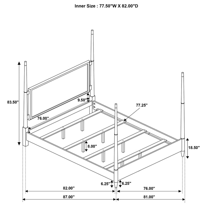Emberlyn 4 & 5 Piece Bedroom Set - Visions in Furniture (La Mirada, CA)