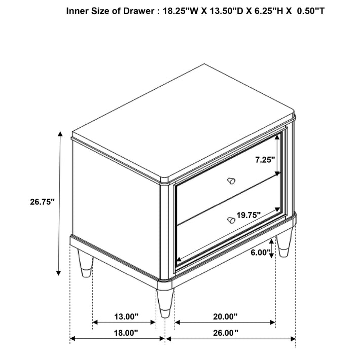 Emberlyn Nightstand - Visions in Furniture (La Mirada, CA)