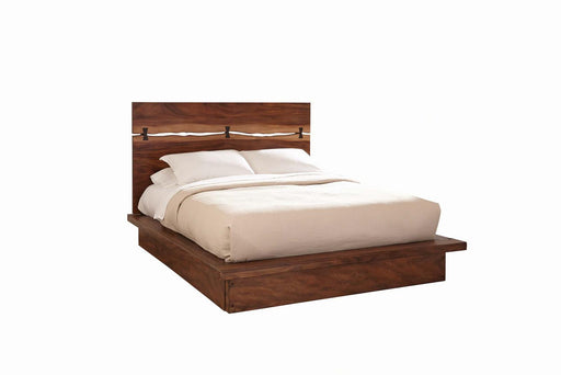 Winslow California King, E.King & Queen Bed Smokey Walnut and Coffee Bean - Visions in Furniture (La Mirada, CA)