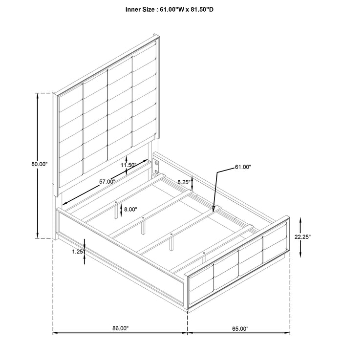 Durango 5 Pc Bedroom Set - Visions in Furniture (La Mirada, CA)