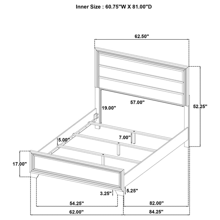 Wright 4 Pc & 5 Pc Bedroom Set - Visions in Furniture (La Mirada, CA)
