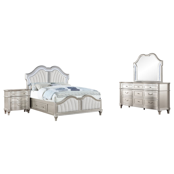 Evangeline 4 Pc Bedroom Set - Visions in Furniture (La Mirada, CA)