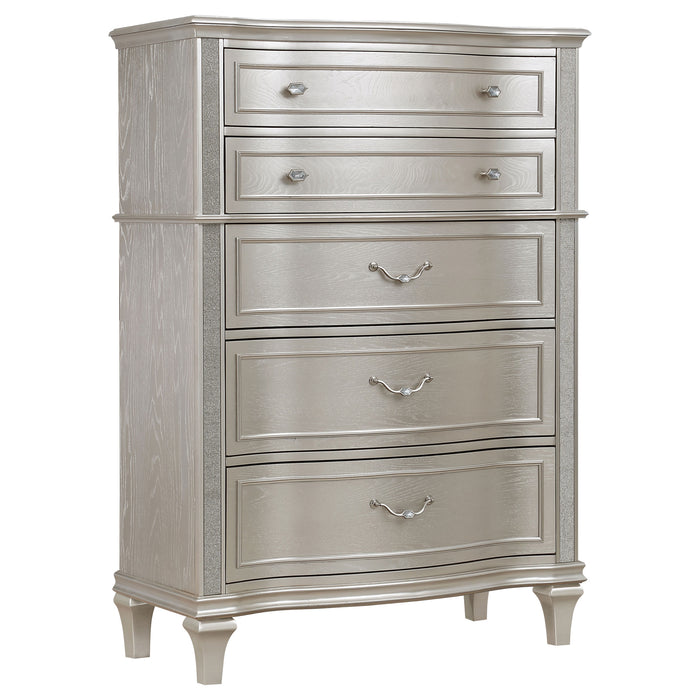 Evangeline 5 Pc Bedroom Set - Visions in Furniture (La Mirada, CA)