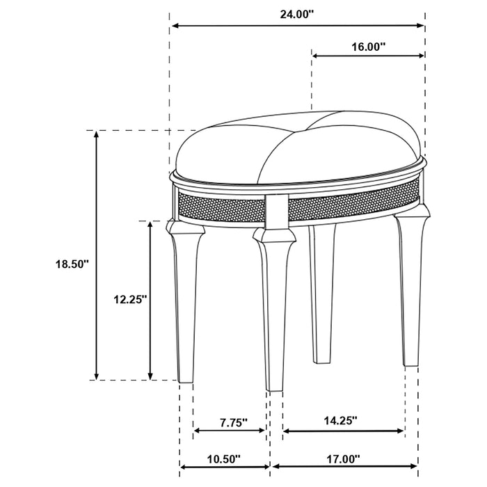 Evangeline Vanity Set - Visions in Furniture (La Mirada, CA)